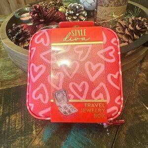 Hearts Travel Jewelry Box Style Diva NEW